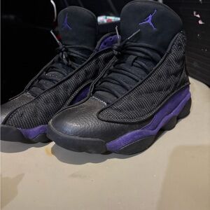 Jordan Men's Sneakers in Black and Purple Jordan 13